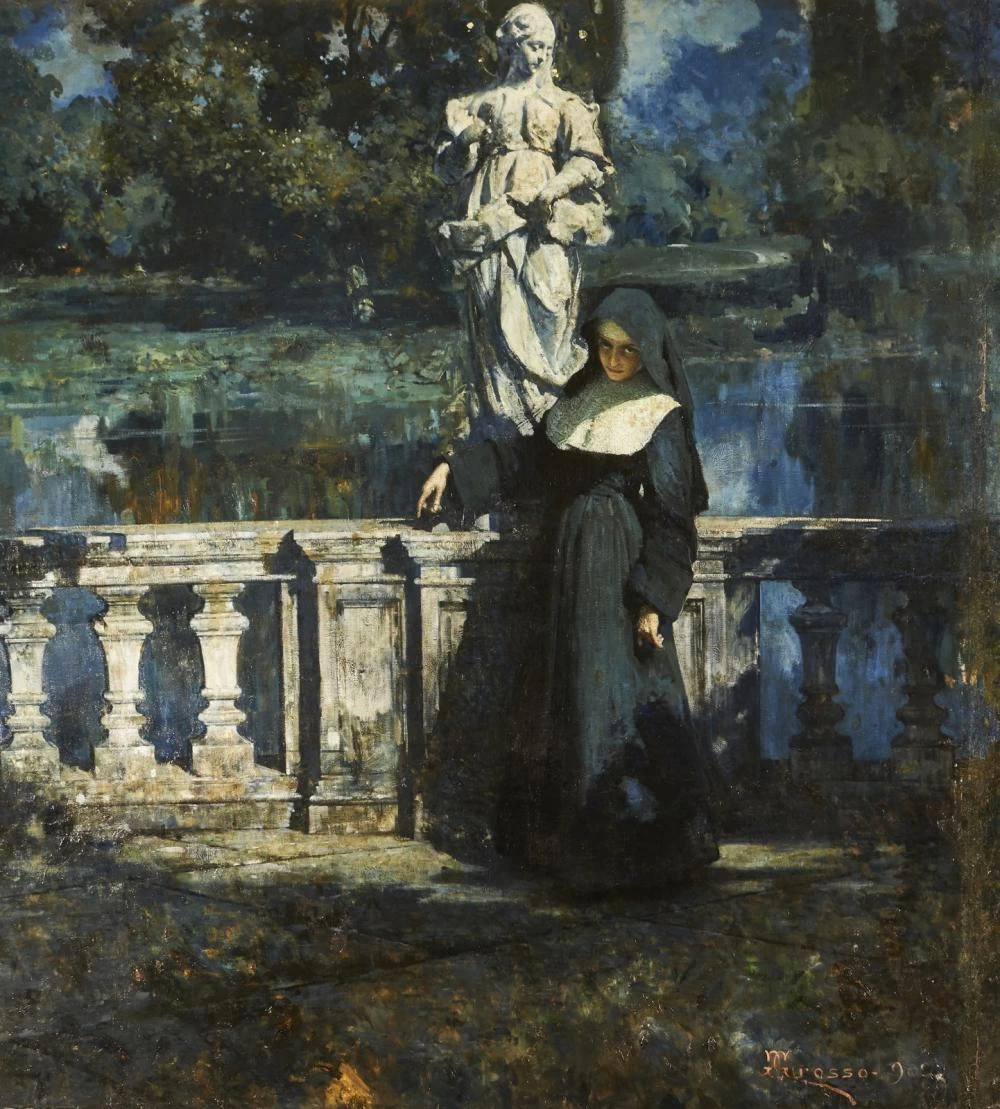 Suora in terrazza - dettaglio
